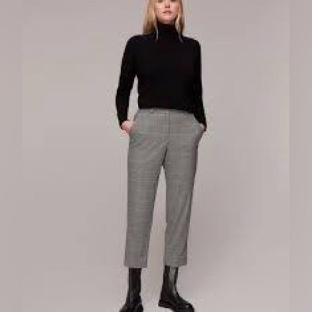 Whistles Lucie Check Cigarette Trouser size 12 NWT